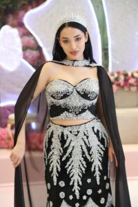 Velvet Siyah Kaftan